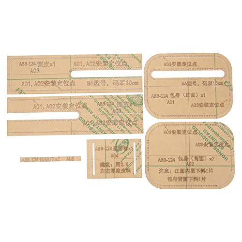 Acryltransparente Tailentasche Vorlage Easy Store Practical Leder Craft Tool DIY -Tasche für das Handwerk Hobbyisten von YIZISECCE