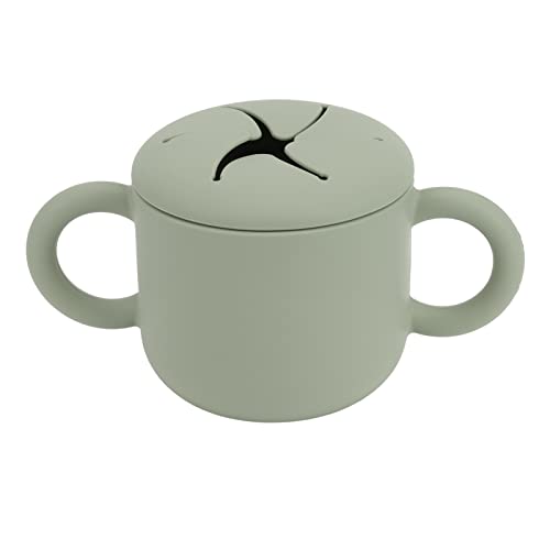 Baby -Lernen Trinkbecher Silikon Doppelgriffe Design einfach Reinigung und Leckdosen -Kleinkind -Trainingstasse (Grün) von YIZISECCE