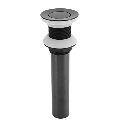 Bad Waschbecken Abfluss Kupfer Edelstahl -Stoppentyp Toilette Waschtisch -Leckdosen Design Waschbecken Schwarzer antike Klappe ohne Löcher von YIZISECCE