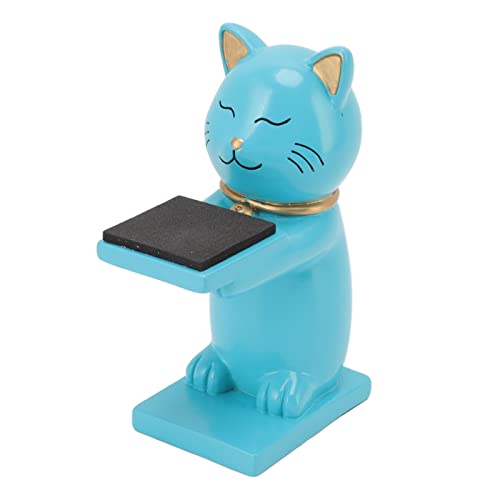 Cat Figur Harz Uhrenhalter Display modernes Wohnkultur (Blau) von YIZISECCE
