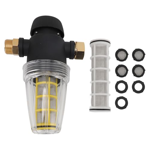 Druckreiniger Gartenschlauch Einlassfilter 3/4 -Zoll -Anschluss 100 -Mesh -Gewinde -Stecker Gartenschlauchfilter -Anhang von YIZISECCE