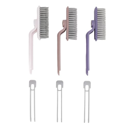 Für 3 Stück, für Grout-Bürste, lange Griff V-förmige 360-Grad-Rotation, Hand spalt reinigung, für Dusche Badezimmer Küche Haushalt von YIZISECCE