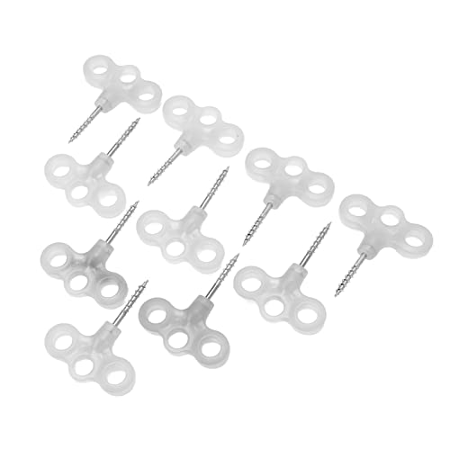 Für ABS, 10 -pcs Luminous Camping -Zeltstifte, 3 Lochschrauben -Spirale, Garten gemahlene Ankerstufe Für ABS, 10 -pcs Luminous Camping -Zeltstifte, 3 Lochschrauben -Spirale, Garten gemahlene Ankerstufe von YIZISECCE