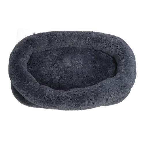Für Menschen, für Hundebett, rund geformt, weich gemütlich, nicht schlupfig, riesig, für Erwachsene, für den Wintergebrauch, dunkelgrau (165x100x25cm) von YIZISECCE