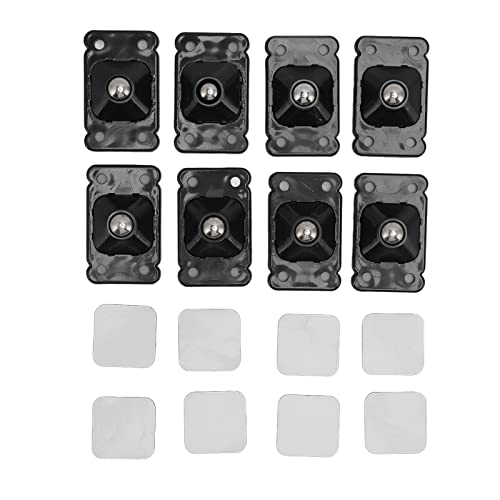 Für Mini -Caster -, 360 -Grad -Rotationskleber -Roll für Mini Möbelspeicherbox (Schwarz) von YIZISECCE