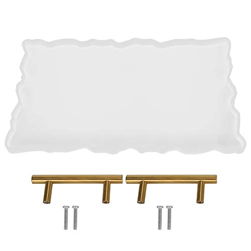 Für Silikon für Obstschalen-/Tee -Tablettform, unregelmäßige Untersetzer Kunst -DIY -Form mit Griff Für Silikon für Obstschalen-/Tee -Tablettform, unregelmäßige Untersetzer Kunst -DIY -Form mit Griff von YIZISECCE