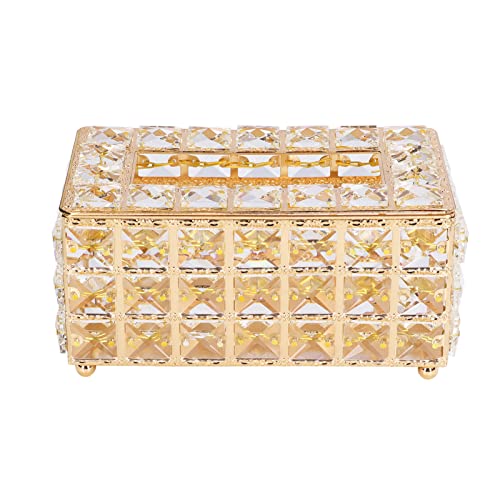 Für den Tissue -Box -Halter für multifunktionales, modisches Design, exquisit, robust und dauerhaft (Gold) von YIZISECCE