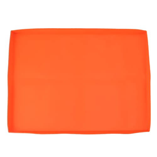 Für die Griddle -Matte, das Hochleistungs -Silikon, die gesamte Saison BBQ Grill Deckung, schützen Sie die Raste vor Nagetieren Rost -Rost (22in Orange) von YIZISECCE