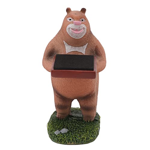 Harz handgefertigtes Uhrenständer atives Displaymodell für Home Office (Braunbär) von YIZISECCE