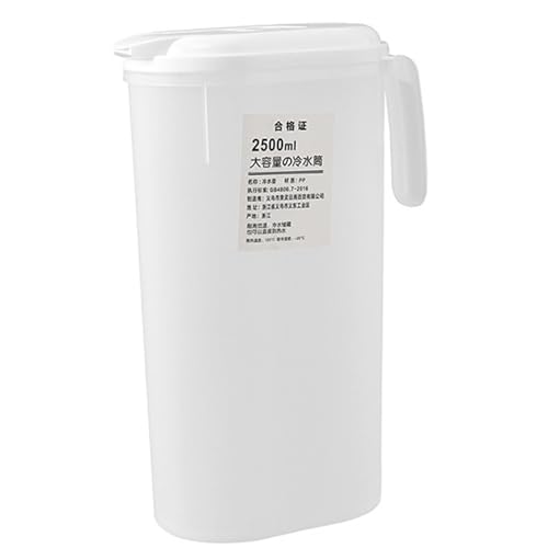 Kühlschranktür Wasserkrug großer Kapazität Kühlschrank Wasserkrug mit Deckel für Picknicksfahrten von YIZISECCE