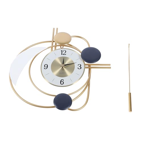 Moderne Wanduhr mit schwingen goldenem Pendel Easy Lesen Edelstahllegierung Modernes für Wohnzimmer Moderne Wanduhr mit schwingen goldenem Pendel Easy Lesen Edelstahllegierung Modernes für Wohnzimmer von YIZISECCE