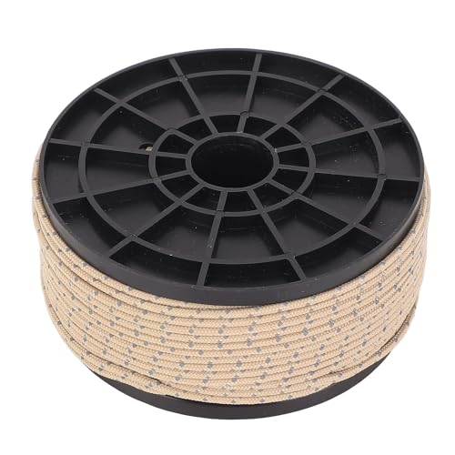 Reflektierendes Paracord -Seil winddichtem tragbares Zeltseil - Camping -Wanderausrüstung im Freien 164ft (Khaki) von YIZISECCE