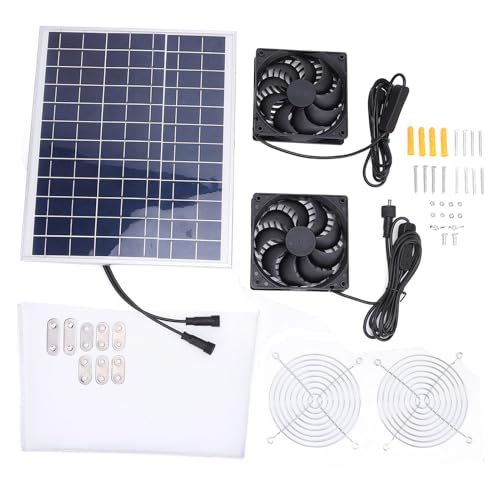 Solarpanel-Ventilator-Set, 15 W, IP65, IP65, Solarauspuff Kühlung, Solarauspuff, IP65, für zu Hause von YIZISECCE
