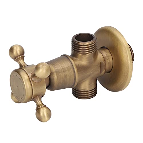 Winkelventil Messing hohe Härte undcover antiker Vintage-Stil Wasserstopp Ventil Badezimmer Küche von YIZISECCE