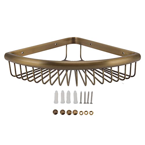 YIZISECCE Dreieckiges Aufbewahrung Regal für Badezimmer-Organizer Vintage Eck dusche aus Messing YIZISECCE Dreieckiges Aufbewahrung Regal für Badezimmer-Organizer Vintage Eck dusche aus Messing von YIZISECCE