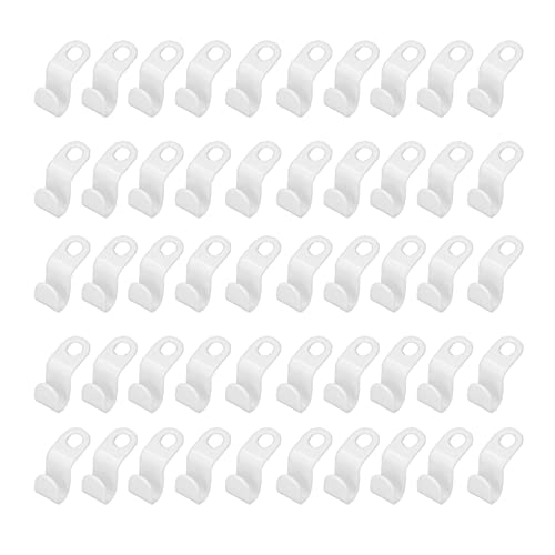 YIZISECCE Für 50pcs, für Kleiderbügelhaken, starkes geruchloses leichtes Gewicht weiß verdickte, für Kleiderbügelanschlüsse YIZISECCE Für 50pcs, für Kleiderbügelhaken, starkes geruchloses leichtes Gewicht weiß verdickte, für Kleiderbügelanschlüsse von YIZISECCE