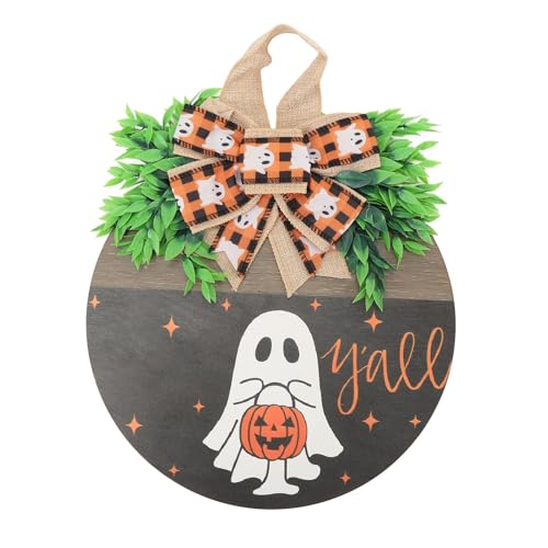 YIZISECCE Ghost Pumpkin - Süßes Party liefert Türschild - lustige gruselige Dekoration - für Home Fenster Außenwand von YIZISECCE