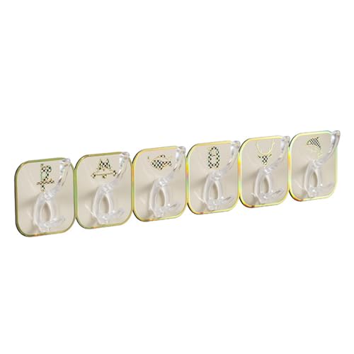 YIZISECCE Klebetür Haken Loch Multifunktionaler Wand Hanging Haken für Küchenbadezimmer Wohnzimmer Büro (Gelb) von YIZISECCE