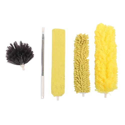 YIZISECCE Mikrofaser-Duster-4 Köpfe Cobweb-Bürste, Teleskop-Verlängerung stange, Biegbar Abwasch bar Wieder verwendbar-für Möbel, Decken ventilator, Jalousien YIZISECCE Mikrofaser-Duster-4 Köpfe Cobweb-Bürste, Teleskop-Verlängerung stange, Biegbar Abwasch bar Wieder verwendbar-für Möbel, Decken ventilator, Jalousien von YIZISECCE