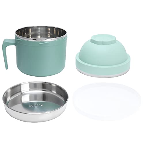 YIZISECCE Thermal Noodle Bowl, für tragbare Lunchboxen, doppelte Schichtisolierung, mit Griff, für Küchenutensilien, grüne Farbe, leckeres Design, einfach zu tragen YIZISECCE Thermal Noodle Bowl, für tragbare Lunchboxen, doppelte Schichtisolierung, mit Griff, für Küchenutensilien, grüne Farbe, leckeres Design, einfach zu tragen von YIZISECCE