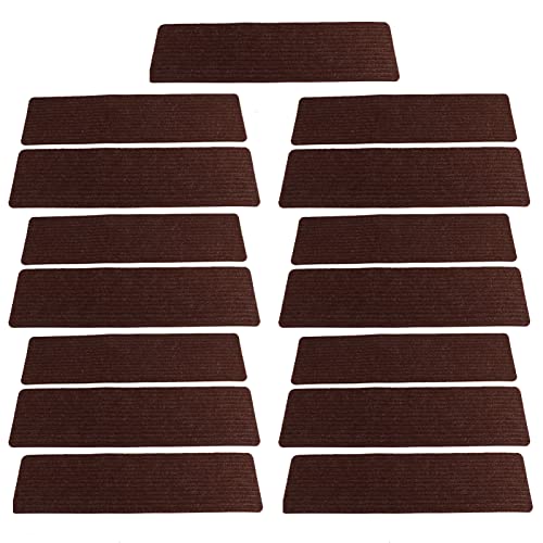 YIZISECCE Treppentreter Polyesterfaser Anti -Skid einfache Installation Langlebiger Teppich 15pcs 8x30in YIZISECCE Treppentreter Polyesterfaser Anti -Skid einfache Installation Langlebiger Teppich 15pcs 8x30in von YIZISECCE