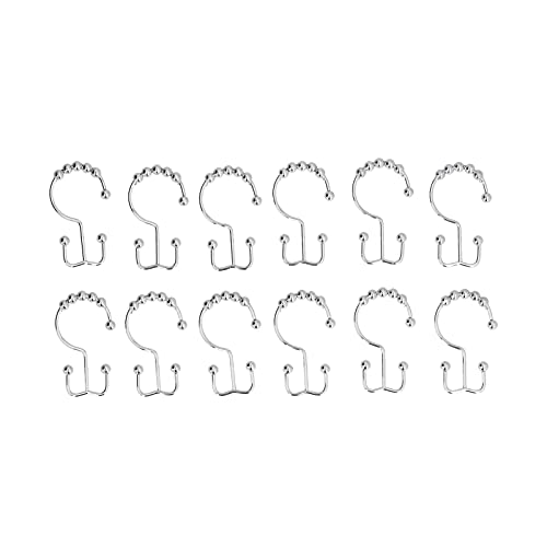 YIZISECCE VORTAIN HOOK EDELSTAHL-SCHIEBEN BAD HOOKS 12PCS DOPPLE GLIDE DUSCH HÄUFT BADEZIMMER von YIZISECCE