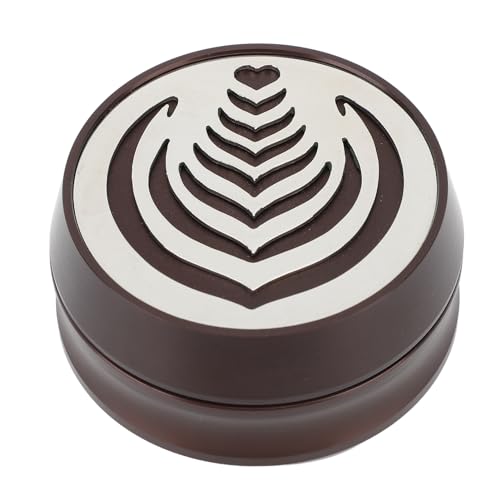 YIZISECCE für 58 mm Edelstahl ausgehöhltes aushöhllicher Höhe Kaffeeverteiler Kaffeeverteilungswerkzeug ausgehöhlt (Braun) von YIZISECCE