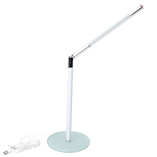 YizieScce für LED -Schreibtischlampe, Schlafzimmer -Lesen, faltbares Design, USB -Ladung, 4,5W DC5V -Strom, tragbares Tischlicht (Perlenweiß) von YIZISECCE