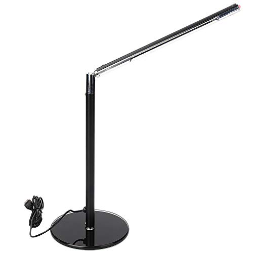 YizieScce für LED -Schreibtischlampe, Schlafzimmer -Lesen, faltbares Design, USB -Ladung, 4,5W DC5V -Strom, tragbares Tischlicht (Schwarz) von YIZISECCE
