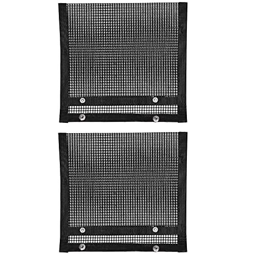 Yizisecce Grill Mesh Bag, für hochtemperaturbeständige Grills, Nicht -Stick -Kochraster, 2pcs -Set, 22 x 27 cm Küchenbedarf, langlebig und einfach zu reinigen, für Grilli im von YIZISECCE