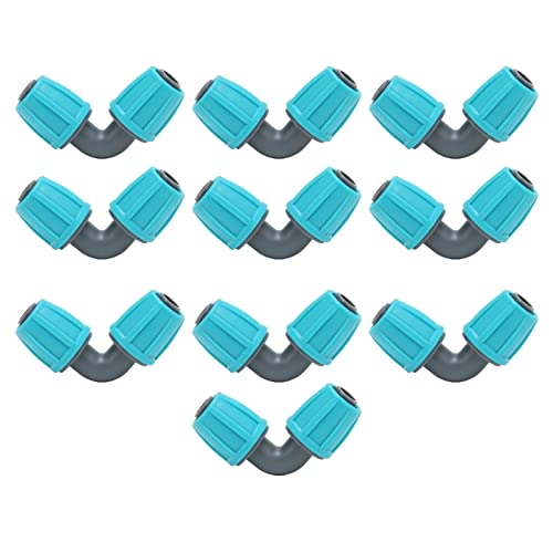 Yizisecce für 16 -mm -Sperrstachelanschlüsse für PE 90 Ellbogenschlauchgelenk mit 10 Stcs für Garten Agricultural Tropfbewässerungsanpassung Yizisecce für 16 -mm -Sperrstachelanschlüsse für PE 90 Ellbogenschlauchgelenk mit 10 Stcs für Garten Agricultural Tropfbewässerungsanpassung von YIZISECCE