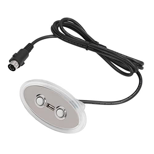 Yizisecce für Electric Sofa Controller, elektrisches Dehnungssofa -Hebgerät, Handsteuerknopfschalter mit USB -Anschluss, gerade 5 Pin Yizisecce für Electric Sofa Controller, elektrisches Dehnungssofa -Hebgerät, Handsteuerknopfschalter mit USB -Anschluss, gerade 5 Pin von YIZISECCE