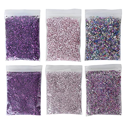 Zerkleinertes Glas glänzendes DIY -Glas -Chips Füllstoff Glitzer Harz Dekoration Pink Purple Mix Farbnägelkunst Handwerk Zerkleinertes Glas glänzendes DIY -Glas -Chips Füllstoff Glitzer Harz Dekoration Pink Purple Mix Farbnägelkunst Handwerk von YIZISECCE