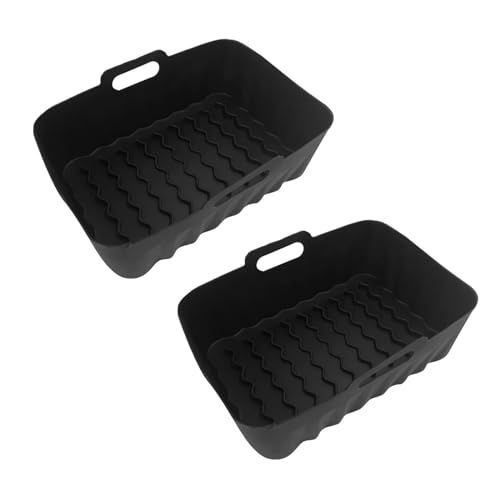 1 Paar dicker Silikonformkorb, geeignet für Air-Topf, Backofen, Backblech, Brathähnchen, Pizza-Matte, Unordnung, Kochen, Silikonmatte von YIZITU