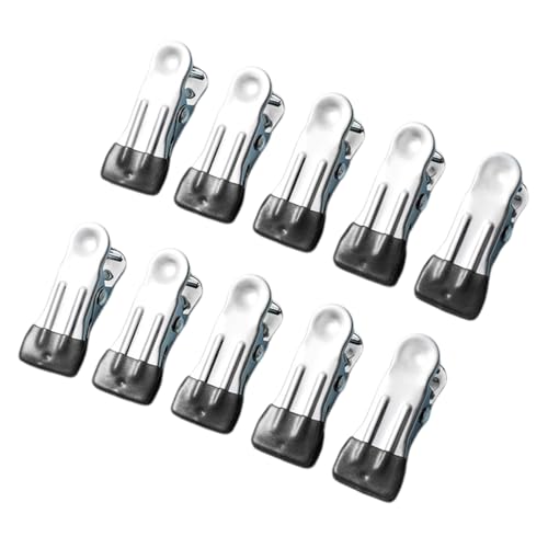 10 Stück Strandtuch-Wäscheklammern, Edelstahl, robuste Wäscheklammern für Poolside Camping und Outdoor von YIZITU