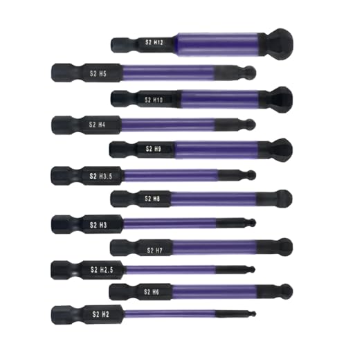 12 Pcs Hexagonaler Schraubendreher Langes Bit Set Allen Schrren von YIZITU