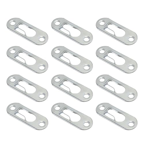 12 Stück Bilderrahmen-Aufhänger aus Edelstahl, Unterputzmontage, verdeckte Halterung, Verriegelungen, Schnallenhaken, einfache Installation, verdeckte Halterung 12 Stück Bilderrahmen-Aufhänger aus Edelstahl, Unterputzmontage, verdeckte Halterung, Verriegelungen, Schnallenhaken, einfache Installation, verdeckte Halterung von YIZITU