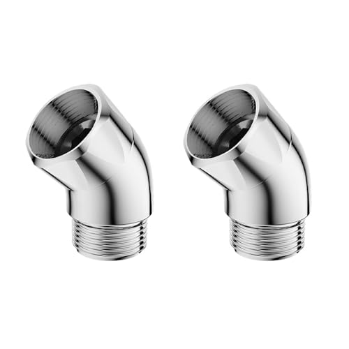 2 Stück 135 Grad Handbrause Winkeladapter Duscharm Winkel Adapter Duschkopf Verlängerungsarm Anschluss dauerhaft 2 Stück 135 Grad Handbrause Winkeladapter Duscharm Winkel Adapter Duschkopf Verlängerungsarm Anschluss dauerhaft von YIZITU
