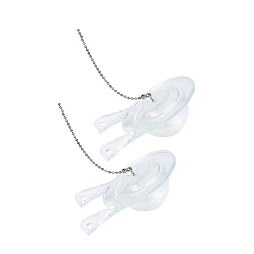 2 x Universal-Toilettenablaufventile, Ersatz-WC-Stopfen, Flapper, Wassertank, Ersatz-WC-Flapper von YIZITU
