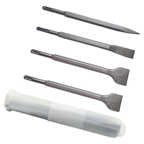 3/4pcs Elektrische Hammermauerungspunkt Gerillt Flacher Meißel Werkzeug Wandfelsbohrer Für Fliesenzement Beton Ziegelstein Professioneller Baumeißel 3/4pcs Elektrische Hammermauerungspunkt Gerillt Flacher Meißel Werkzeug Wandfelsbohrer Für Fliesenzement Beton Ziegelstein Professioneller Baumeißel von YIZITU