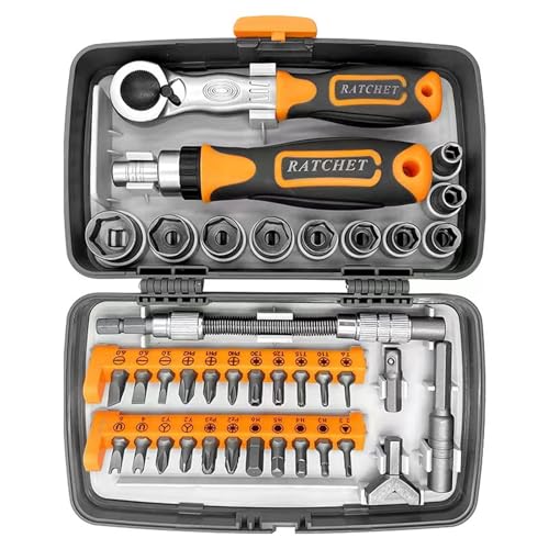 38 In 1 Haushaltsschraubendreher Hausreparaturwerkzeug Kits Magnetische Rotierfeindriemenschraubendreher Kits Möbel Wartung Multi Bit Und Ratcheting Griffwerkzeugsatz Kit Kit von YIZITU