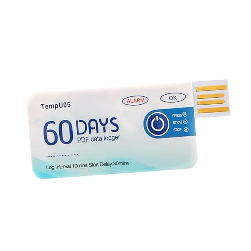 60 Tage Temperaturlogger USB Temperatur Datenlogger für Kühlkettentransport 10000 Punkte Temperaturrekorder von YIZITU