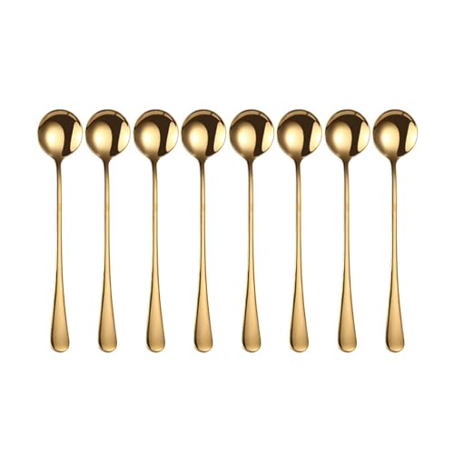 8 Stück Küchengeschirr Löffel Set Edelstahl Kaffeelöffel Rührlöffel Dessertlöffel zum Rühren Rührlöffel 8 Stück Küchengeschirr Löffel Set Edelstahl Kaffeelöffel Rührlöffel Dessertlöffel zum Rühren Rührlöffel von YIZITU