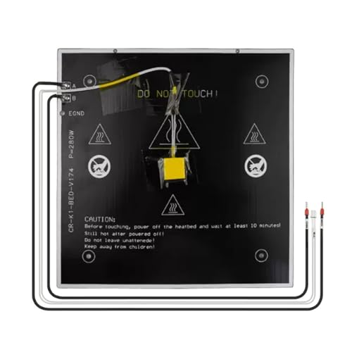 Aluminium-Heizbettplattform, 235 x 235 mm, Aluminium-Heizbett-Bauplatte für Drucker-Upgrades und Wartung, präzises Druck-Upgrade von YIZITU