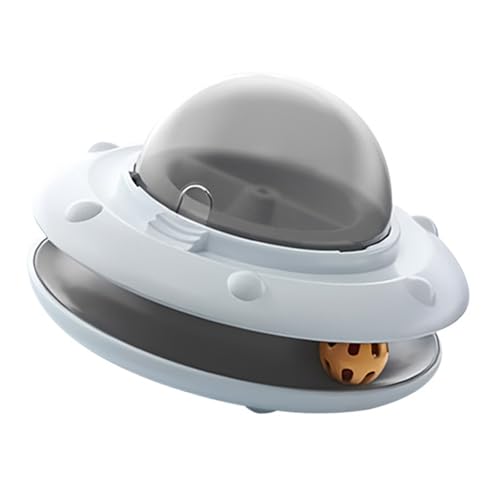 Automatischer Leckerli-Spender für Katzen, interaktiv, langsames Futterspender, Spielzeug mit Bewegungssensor-Technologie für aktive, regulierbare Geschwindigkeitsspiel-Futterspender von YIZITU