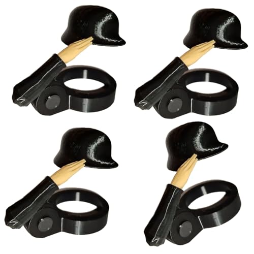 Creative Soldier Salutes Bierdeckel Helme, stabiles Metall, rostbeständig, einfach zu bedienen, Flaschenabdeckungen für schnelles Öffnen von YIZITU