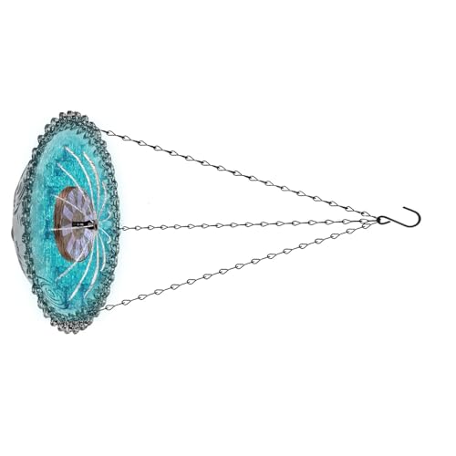 Dekorative Vogeltränke für den Garten mit eingebautem Brunnen zum Aufhängen für Wildvögel, Eichhörnchen, wetterbeständiges Design, hängende Vogeltränke für den Außenbereich von YIZITU