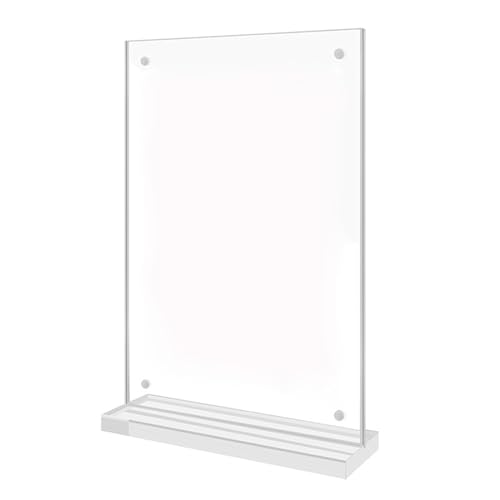 Desktops Displayhalter Acrylschildhalter Clear Display Stands Tischschild Für Office Restaurant Shop Acryl Clear Tabletop Stand T Form Desktops von YIZITU