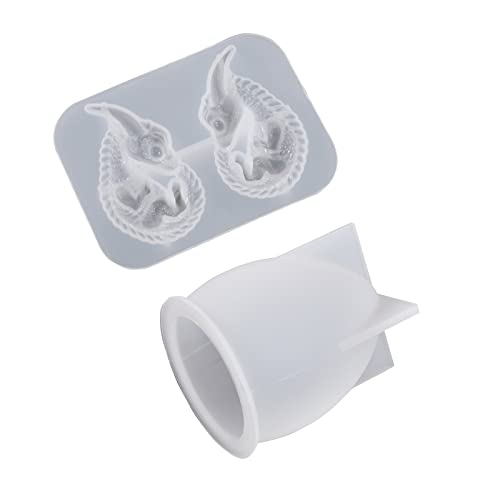 Dragon Ei Leuchte Harzform Drache Silikonform Set Holzlicht Basis Epoxidgussform Für Tischlampe Home Decor Dragon Ei Harzform Silikon Kit von YIZITU