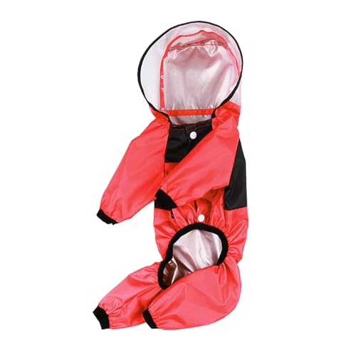 Haustier-Regenmäntel, Hunde-Regenmäntel, Outdoor-Aktivität, Hunde-Regenjacken, reflektierend, winddicht, mit Kapuze für Hunde von YIZITU